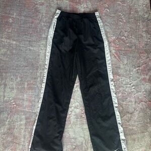 Nike Adult small black and white track pants